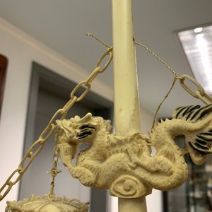 A very large Chinese carved ivory model of a dragon boat, 19th C. — photo 19