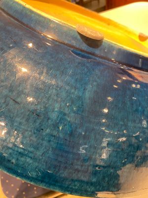 A very large Chinese monochrome blue-glazed dish, Kangxi — photo 15