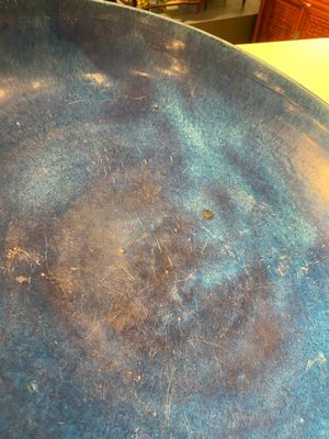 A very large Chinese monochrome blue-glazed dish, Kangxi — photo 7