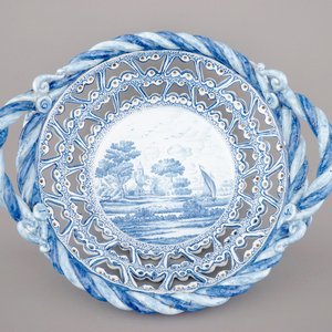A very large French faience open-worked basket, 19th C. — 照片 1