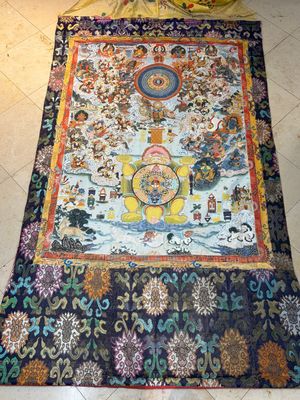 A very large Tibetan 'Astrological Calendar' thangka, 20th C. — photo 1