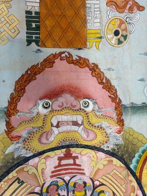 A very large Tibetan 'Astrological Calendar' thangka, 20th C. — photo 16