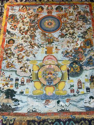 A very large Tibetan 'Astrological Calendar' thangka, 20th C. — photo 2