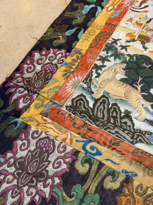 A very large Tibetan 'Astrological Calendar' thangka, 20th C. — photo 6