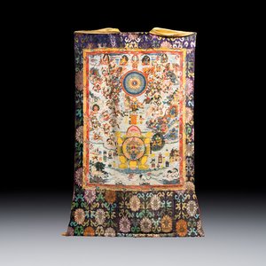 A very large Tibetan 'Astrological Calendar' thangka, 20th C. — photo 1