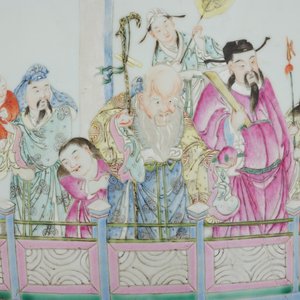 A very tall and fine Chinese famille rose vase, 18/19th C. — 照片 6