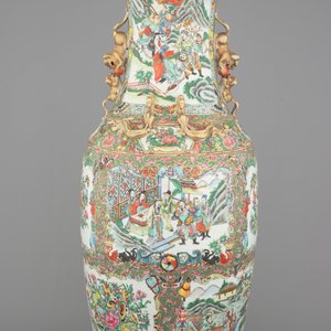 A very tall Canton famille rose palace vase, 19th C. — foto 1