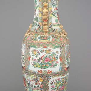 A very tall Canton famille rose palace vase, 19th C. — foto 4