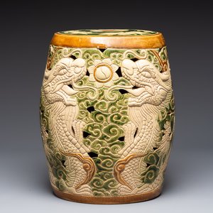 A Vietnamese Bien Hoa pottery garden seat, 20th C. — photo 1
