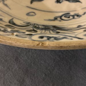 A Vietnamese blue and white 'lotus' dish, 15th C. — 照片 3