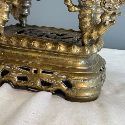 A Vietnamese bronze covered censer and stand — photo 8