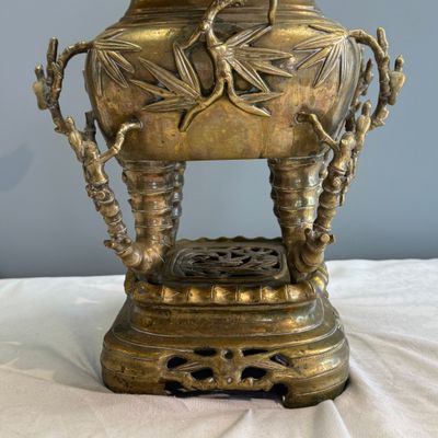 A Vietnamese bronze covered censer and stand — photo 12