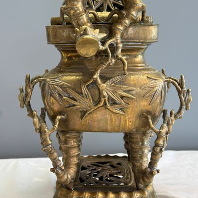 A Vietnamese bronze covered censer and stand — photo 19
