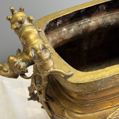 A Vietnamese bronze covered censer and stand — photo 24