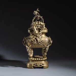 A Vietnamese bronze covered censer and stand — photo 3