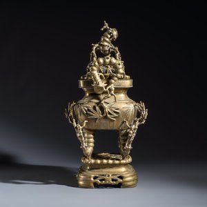 A Vietnamese bronze covered censer and stand — photo 5