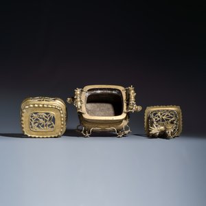 A Vietnamese bronze covered censer and stand — photo 6