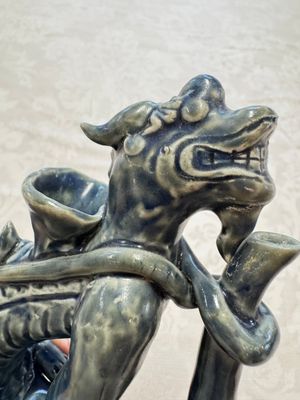 A Vietnamese or Annamese blue-glazed 'Qilin' ewer — 照片 12