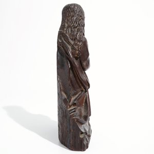 A Virgin of the Annunciation, oak with traces of polychromy, Southern Netherlands, 15/16th C. — photo 5