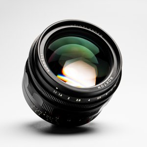 A Voigtländer Nokton 50 mm F1.1 lens and hood — photo 4