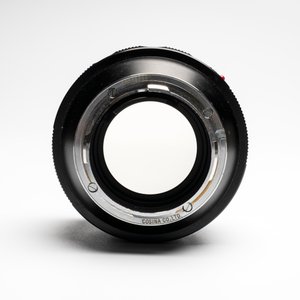 A Voigtländer Nokton 50 mm F1.1 lens and hood — photo 9