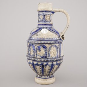 A Westerwald jug, decorated with historical panels, early 17th C. — 照片 3
