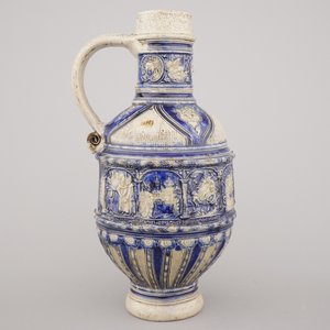 A Westerwald jug, decorated with historical panels, early 17th C. — 照片 5