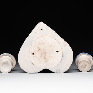 A Westerwald stoneware heart-shaped inkstand, Germany, 18th C. — photo 10