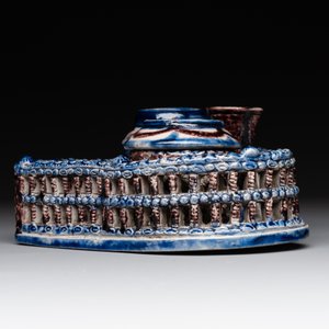 A Westerwald stoneware heart-shaped inkstand, Germany, 18th C. — photo 2