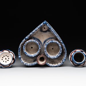 A Westerwald stoneware heart-shaped inkstand, Germany, 18th C. — photo 9