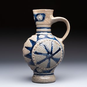 A Westerwald stoneware jug with moulded design, Germany, 17th C. — photo 2
