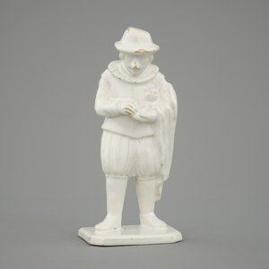 A white Delft figure of Pantaloon from the Commedia Dell' Arte, 18th C. — 照片 1