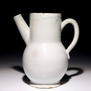 A white Dutch Delft wet drug jar, 17/18th C. — 照片 2