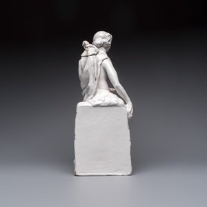 A white-glazed Brussels faience 'Amphitrite' table fountain, Rue de la Montagne factory, Jacques Artoisenet, 18th C. — photo 4