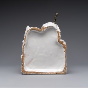 A white-glazed Brussels faience 'Amphitrite' table fountain, Rue de la Montagne factory, Jacques Artoisenet, 18th C. — photo 7