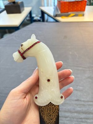 A white jade-hilted khandjar dagger, India, 19/20th C. — photo 5