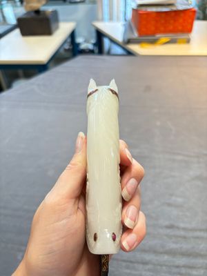 A white jade-hilted khandjar dagger, India, 19/20th C. — photo 6