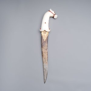 A white jade-hilted khandjar dagger, India, 19/20th C. — photo 4
