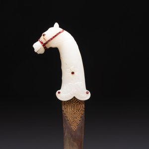 A white jade-hilted khandjar dagger, India, 19/20th C. — photo 6