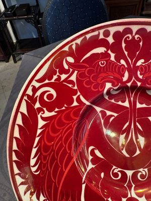 A William de Morgan lustreware 'Double Dragon' dish, late 19th C. — photo 2