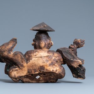 A wooden figure of God the Father on a cloud, 17th C. — 照片 4