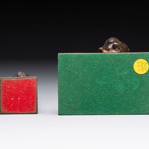 A wooden Lobi Bateba figure and a wooden Ibeji figure, Africa, Lobi people and Yoruba people — photo 7