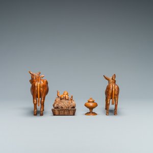 A wooden 'The adoration of the magi' group, Italy, 18th C. — photo 13