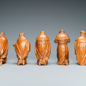 A wooden 'The adoration of the magi' group, Italy, 18th C. — photo 6