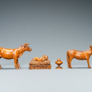 A wooden 'The adoration of the magi' group, Italy, 18th C. — photo 10