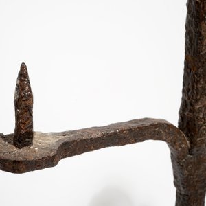 A wrought iron floor standing candleholder, probably 17/18th C. — photo 8