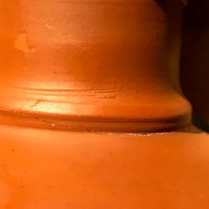 A yixing style red earthenware bottle vase, poss. Dutch Delftware, 18th C. — photo 11