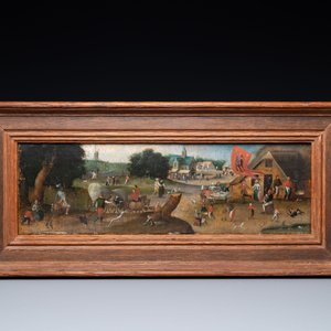 Abel Grimmer (c.1570-c.1619): 'Kermesse flamande le jour de la fête de Saint Georges', huile sur panneau — photo 2