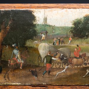 Abel Grimmer (c.1570-c.1619): 'Kermesse flamande le jour de la fête de Saint Georges', huile sur panneau — photo 4