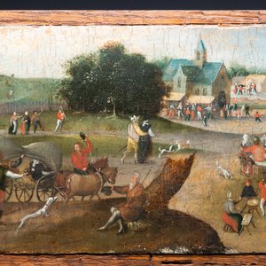 Abel Grimmer (c.1570-c.1619): 'Vlaamse kermis op de feestdag van Sint-Joris', olie op paneel — foto 5